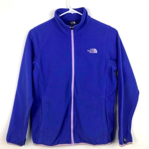 The North Face Periwinkle Blue Full Zip Micro Fleece Lightweight Jacket - Picture 1 of 11